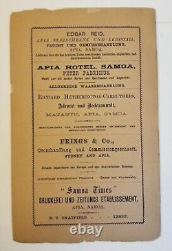 118 The Samoan Civil War of 1893 GERMAN & ENGLISH Editions VERY SCARCE