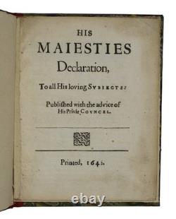 1641 CHARLES I History GRAND REMONSTRANCE RESPONSE Parliament ENGLISH CIVIL WAR