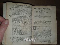 1642 Of Religious Assemblies & The Publick Service Of God By Thorndike CIVIL War