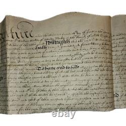 1649 English Civil War Vellum Deed Sir William Waller Parliamentarian General