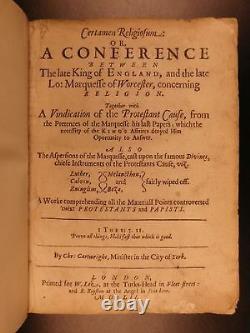 1651 English Civil War Charles I Certamen Religiosum Royalist Bayly Cartwright