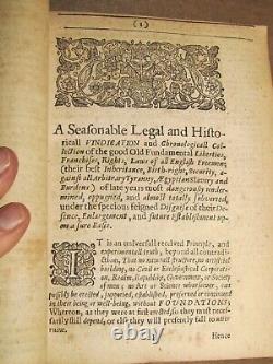 1655 Liberties Franchises Rights & Laws Of English Freemen By Prynne CIVIL War