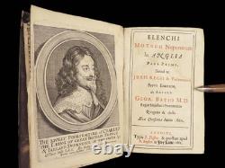 1661 Charles II English Civil War 1ed Elenchi Motuum Numperorum George Bate RARE