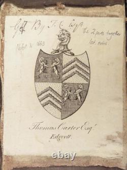 1661 Charles II English Civil War 1ed Elenchi Motuum Numperorum George Bate RARE