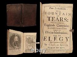 1677 RARE Fons Lachrymarum by Royalist John Quarles English Civil War Poems