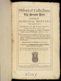 1680 English Civil War Rushworth Papers Charles I Tyranny Cromwell England 3v