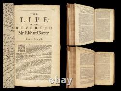 1696 Richard Baxter English Civil War Autobiography 1st Reliquiae Baxteriana