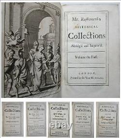 1703-08 THE ENGLISH CIVIL WAR Mr Rushworth's Historical Collections History 6vol