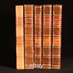 1707 5vols History of the Rebellion and Civil War Clarendon Illustrated