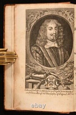 1707 5vols History of the Rebellion and Civil War Clarendon Illustrated