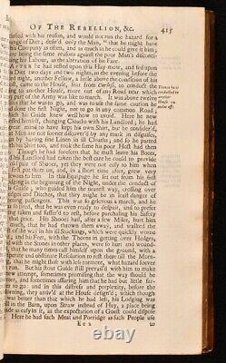 1707 5vols History of the Rebellion and Civil War Clarendon Illustrated