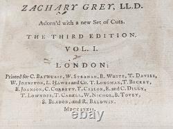 1772 Hudibras In Three Parts English Civil War, S. Butler Vol. I Great Engravings