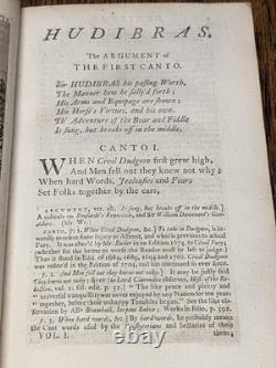 1772 Hudibras In Three Parts English Civil War, S. Butler Vol. I Great Engravings