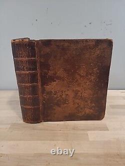 1816 1819 HOLY BIBLE holbrook BRATTLEBOROUGH antique PRE CIVIL WAR leather OLD