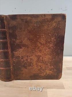 1816 1819 HOLY BIBLE holbrook BRATTLEBOROUGH antique PRE CIVIL WAR leather OLD