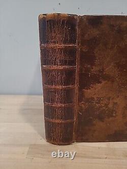 1816 1819 HOLY BIBLE holbrook BRATTLEBOROUGH antique PRE CIVIL WAR leather OLD