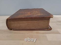 1816 1819 HOLY BIBLE holbrook BRATTLEBOROUGH antique PRE CIVIL WAR leather OLD