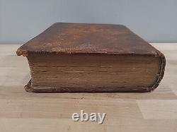 1816 1819 HOLY BIBLE holbrook BRATTLEBOROUGH antique PRE CIVIL WAR leather OLD