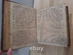 1816 1819 HOLY BIBLE holbrook BRATTLEBOROUGH antique PRE CIVIL WAR leather OLD