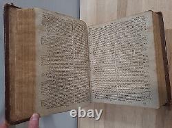 1816 1819 HOLY BIBLE holbrook BRATTLEBOROUGH antique PRE CIVIL WAR leather OLD