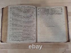 1816 1819 HOLY BIBLE holbrook BRATTLEBOROUGH antique PRE CIVIL WAR leather OLD