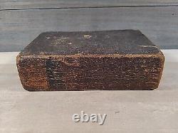 1826 HOLY BIBLE antique PRE CIVIL WAR leather AMERICAN BIBLE SOCIETY old RARE