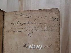 1826 HOLY BIBLE antique PRE CIVIL WAR leather AMERICAN BIBLE SOCIETY old RARE