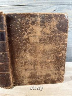 1831 HOLY BIBLE phinney PRE CIVIL WAR leather ANTIQUE old COOPERSTOWN