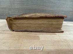 1831 HOLY BIBLE phinney PRE CIVIL WAR leather ANTIQUE old COOPERSTOWN