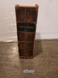 1832 The Holy Bible Old And New Testament Alexander Towar Pre Civil War