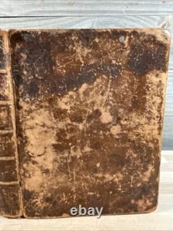 1834 HOLY BIBLE antique PRE CIVIL WAR leather H & E PHINNEY old COOPERSTOWN