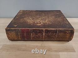 1846 HOLY BIBLE antique METHODIST leather PRE CIVIL WAR