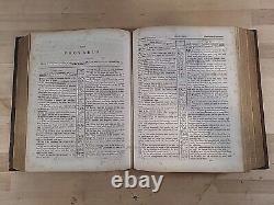 1846 HOLY BIBLE antique METHODIST leather PRE CIVIL WAR