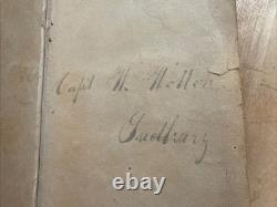1848 METHODIST HYMNS captain W. Morton CIVIL WAR ERA antique BIBLE INTEREST