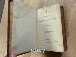 1848 METHODIST HYMNS captain W. Morton CIVIL WAR ERA antique BIBLE INTEREST