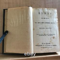 1849 Hymns for the Use of the Methodist Episcopal Church Civil War Era Inscrip