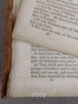 1851 AMERICAN BIBLE SOCIETY PRE CIVIL WAR Young Men's Bible Society WithWood Box