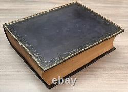 1853 Antique Family Devotional Bible Pre Civil War CLEAN Alexander Fletcher