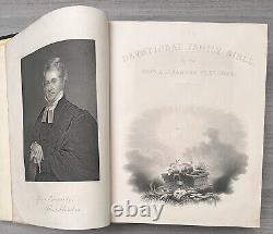 1853 Antique Family Devotional Bible Pre Civil War CLEAN Alexander Fletcher