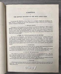 1853 Antique Family Devotional Bible Pre Civil War CLEAN Alexander Fletcher