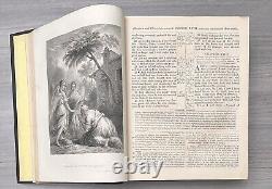 1853 Antique Family Devotional Bible Pre Civil War CLEAN Alexander Fletcher