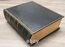 1853 Antique Family Devotional Bible Pre Civil War CLEAN Alexander Fletcher