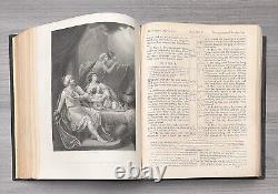 1853 Antique Family Devotional Bible Pre Civil War CLEAN Alexander Fletcher