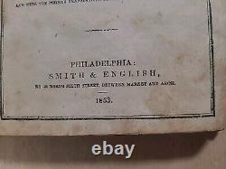 1853 NEW TESTAMENT antique UNCOMMON EDITION pre Civil War SMITH AND ENGLISH rare