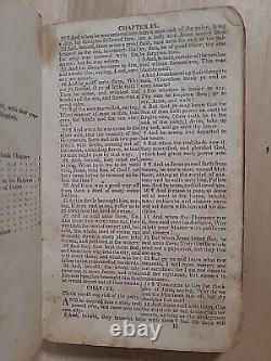 1853 NEW TESTAMENT antique UNCOMMON EDITION pre Civil War SMITH AND ENGLISH rare