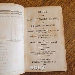 1855 Hardee Rifle & Light Infantry Tactics Lt Moore Springfield Pre Civil War