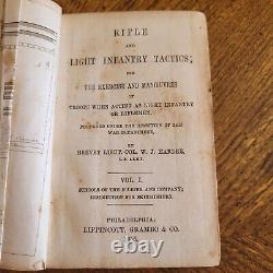 1855 Hardee Rifle & Light Infantry Tactics Lt Moore Springfield Pre Civil War