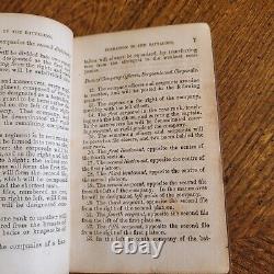 1855 Hardee Rifle & Light Infantry Tactics Lt Moore Springfield Pre Civil War