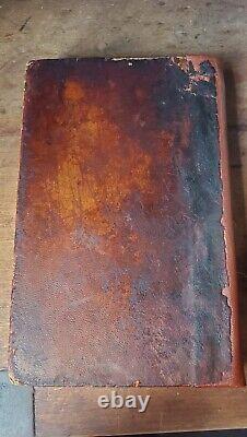 1856 Civil War US Navy New Testament Bible ABS KJV antique leather book military