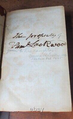 1856 Civil War US Navy New Testament Bible ABS KJV antique leather book military